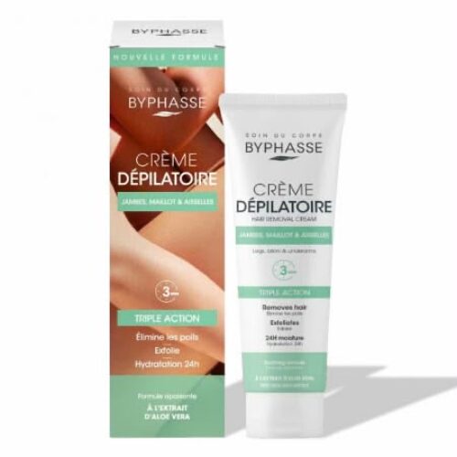 Byphasse Crème Dépilatoire Extrait D’aloe Vera 125ml